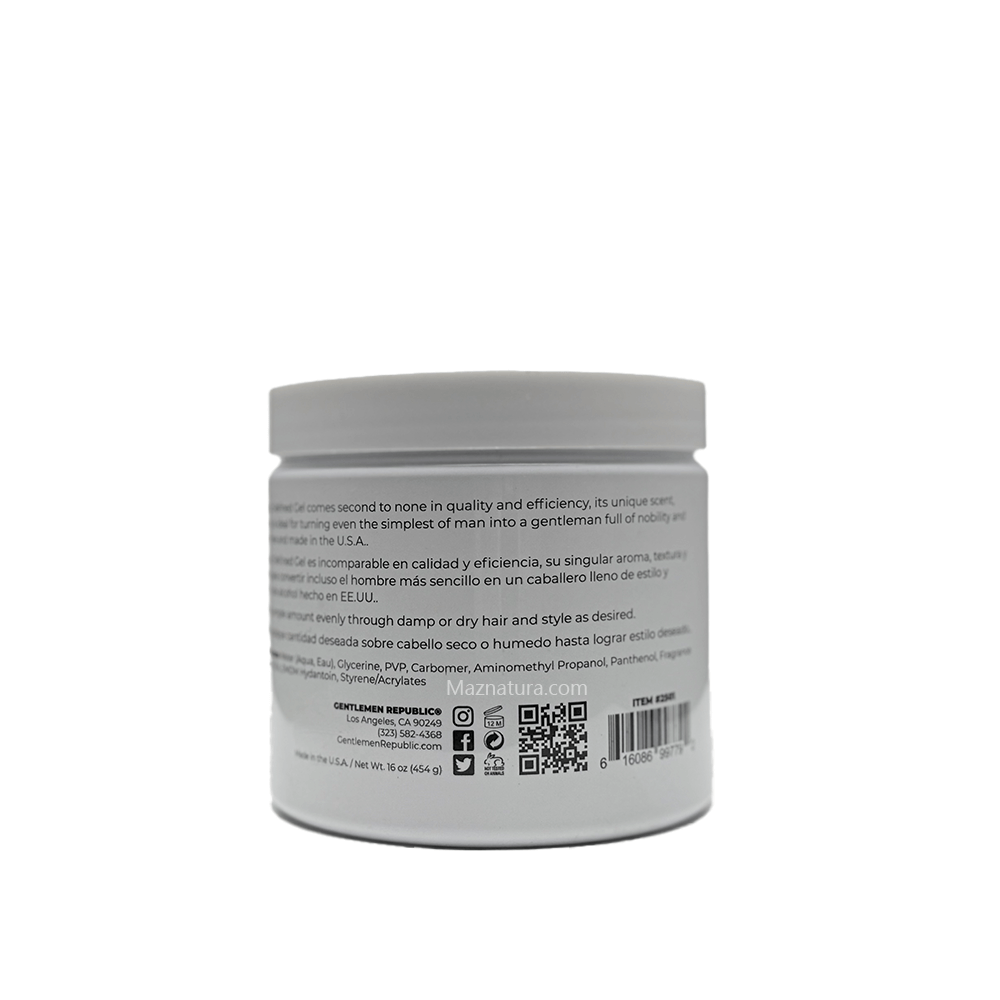 Gentlemen Republic Refined Hair Gel 16 oz - Maznatura Default Title